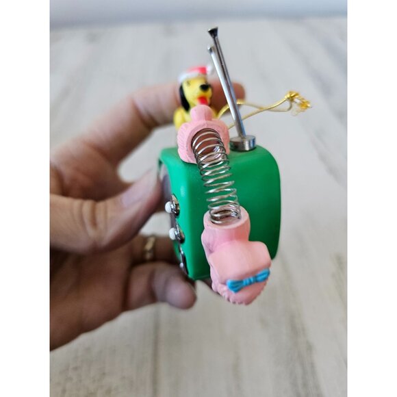 enesco Vintage Slinky TV James industries ornament sound 1997 Xmas tree - Picture 5 of 10